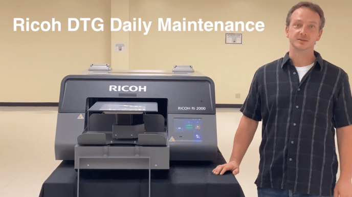 Ricoh DTG Daily Maintenance