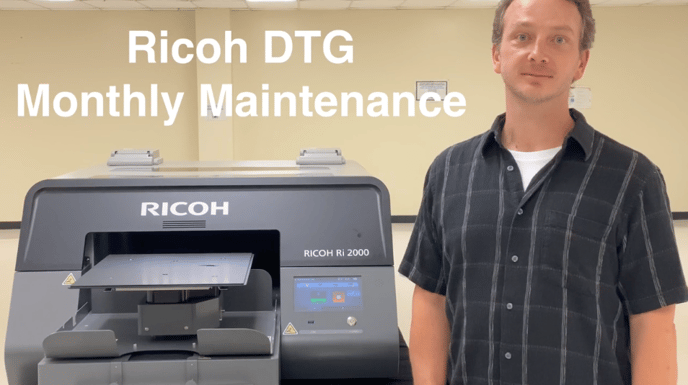 Ricoh DTG Monthly Maintenance