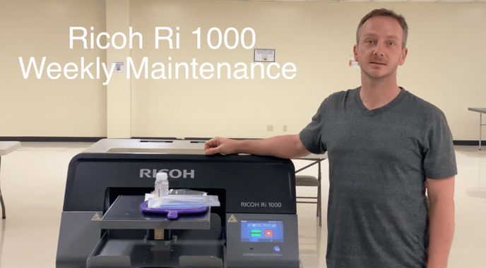 Ricoh Ri 1000 Weekly Maintenance
